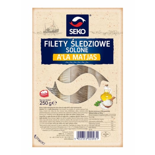 SEKO Filety śledziowe a'la Matjas w oleju - tacka