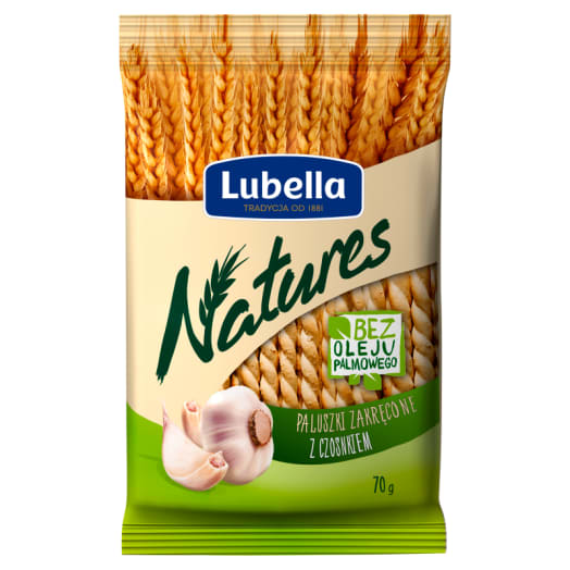LUBELLA Natures Paluszki zakręcone z ząbkiem czosnku i ziołami