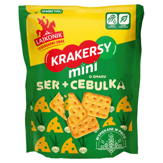 LAJKONIK Krakersy Mini Ser i Cebula