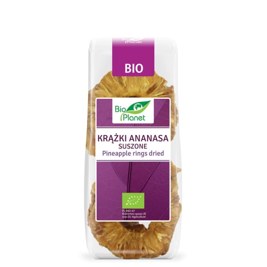 BIO PLANET Suszone krążki ananasa BIO